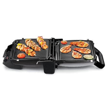 Carica l'immagine nel visualizzatore di Gallery, Tefal Ultra Compact 600 Comfort GC3060 Griglia di Contatto da Tavolo 2000W Nero, Acciaio Inossidabile