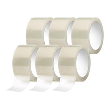 Carica l'immagine nel visualizzatore di Gallery, IMBALLAGGI 2000 - Nastro Adesivo Trasparente in Polipropilene, 6Pz 5cm x 66mt x 76 mm, per Pacchi, Resistente a Strappo 