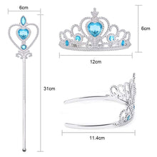 Carica l'immagine nel visualizzatore di Gallery, Vicloon Accessori Principessa, Principessa Corona e Principessa Bacchetta, Accessori Abito per Carnival Birthday Party F