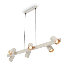Carica l'immagine nel visualizzatore di Gallery, BRILONER - Lampadario a sospensione con spot, orientabile, attacco 4x GU10, lampadario soggiorno, lampadario cucina, lam