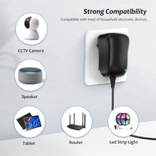 Carica l'immagine nel visualizzatore di Gallery, Alimentatore universale da 12 W, 3 V, 4,5 V, 5 V, 6 V, 7,5 V, 9 V, 12 V, 1 A, AC DC, con 8 connettori DC per altoparlanti, fotocamera, lampada e più elettronica domestica, 1000 mA.