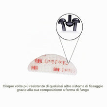 Carica l'immagine nel visualizzatore di Gallery, 4R Quattroerre.it - 1644 - Dual Lock Telepass 3M Sistema di Fissaggio Removibile a Incastro, Trasparente, 2 Pezzi