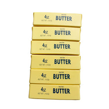 Carica l'immagine nel visualizzatore di Gallery, Giocattolo Butter Squishy, confezione da 6, giocattolo fidget realistico a forma di cibo, morbido giocattolo da schiacci