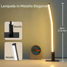 Carica l'immagine nel visualizzatore di Gallery, Metallo Lampada da Comodino Camera da Letto Moderna,44CM Minimalista Design Lampada Tavolo Led con filo(USB 5V 2A), Dimm