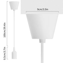 Carica l'immagine nel visualizzatore di Gallery, Aigostar Lampada a Sospensione in Silicone,Lampada Sospensione con 100cm Cavo,Portalampada E27 Compatibile con Paralume,
