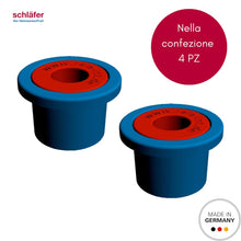 Carica l'immagine nel visualizzatore di Gallery, Schläfer 690017 | Coppia Gommini per Copriwater Universale con Perno Antislittamento, Inserto per Fissaggio Tavoletta WC