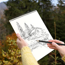 Carica l'immagine nel visualizzatore di Gallery, Album da Disegno A4 Sketchbook, 2 Pacchi Rilegatura a Spirale Blocco da Disegno con Durevole Pannello Rigido, Album Disegno Blocco Disegno per Bambini Adulti Blocco