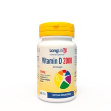 Carica l'immagine nel visualizzatore di Gallery, LongLife® Vitamin D 2000 | Vitamina D3 naturale in olio EVO | Alto dosaggio | Difese immunitarie, salute di ossa e denti