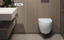 Carica l'immagine nel visualizzatore di Gallery, WOLTU Copriwater Sedile WC Coperchio con Chiusura Ammortizzata Soft Close Toilet Seat Bagno in Plastica Antibatterico Bianco WS2544