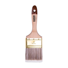 Carica l'immagine nel visualizzatore di Gallery, HARDY WORKING TOOLS Set di 5 Pennelli Piatti 25/35 / 50/60 / 75 mm – Serie 45 – Fibre Sintetiche, Manico in Legno Natura