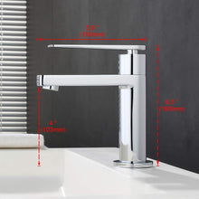 Carica l'immagine nel visualizzatore di Gallery, GRIFEMA Lyon, Miscelatore Lavabo, Rubinetto Monocomando per Bagno, Cromo [Exclusiva Amazon] [Esclusiva Amazon]