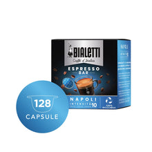 Carica l'immagine nel visualizzatore di Gallery, Bialetti Caffè D'Italia, Multipack 128 Capsule, 8 Box Da 16 Capsule, Napoli, Intensità 10, Compatibili con Macchine Bialetti sistema chiuso, 100% Alluminio