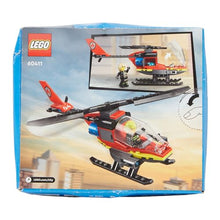 Carica l&#39;immagine nel visualizzatore di Gallery, LEGO City Elicottero dei Pompieri, Veicolo Giocattolo da Costruire con 2 Elementi Lancia-Acqua e Minifigure del Pilota Vigile del Fuoco, Giochi per Bambini e Bambine da 5 Anni, Regalo Divertente 60411