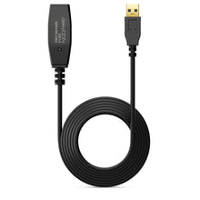 Carica l'immagine nel visualizzatore di Gallery, deleyCON 5m Cavo Attivo USB 3.0 Prolunga Attiva con Amplificatore di Segnale USB3.0 Ripetitore Cavo di Prolunga USB3.0 P