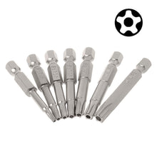 Carica l'immagine nel visualizzatore di Gallery, Mesee 2 Set da 7 Punte Cacciavite Magnetici a Stella con Asta Esagonale da 6,35 mm Set di Punte Cacciavite Testa Torx a 