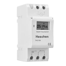 Carica l'immagine nel visualizzatore di Gallery, Heschen THC15A - Temporizzatore digitale elettronico Digital Power LCD programmabile settimanalmente CA 220 – 240 V 16 a