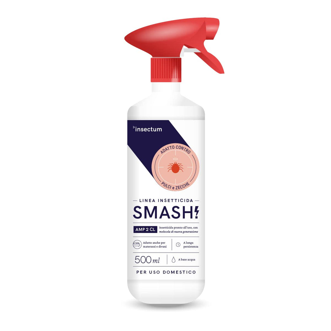 Spray anti zecche e spray antipulci per ambienti | AMP 2 CL Antipulci e zecche 500 ml | Anti zecche e pulci interno ed esterno (1x 500 ml)