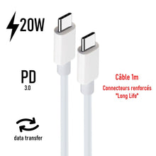 Carica l'immagine nel visualizzatore di Gallery, Caricatore rapido + cavo per Samsung Galaxy A, USB-C 1m PD 3.0 20W