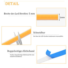 Carica l'immagine nel visualizzatore di Gallery, Striscia LED WIFI COB da 5 m, luce bianca calda, 24 V, 3000 K, COB LED, luce bianca calda, dimmerabile, ad alta luminosi