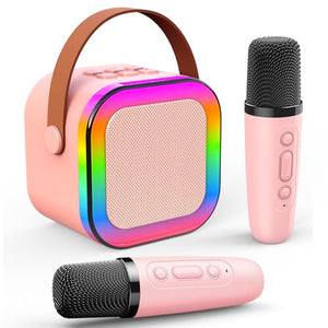 Dislocati Microfono Karaoke per Bambini, Regalo Bambina 4-12 Anni Microfono Bambini Giochi Bambina 4-12 Anni Karaoke con Microfono Bluetooth Regalo Ragazza Giocattoli Bambina 4-12 Anni