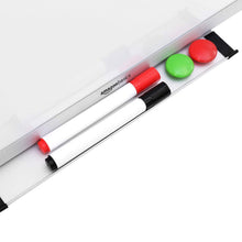 Carica l&#39;immagine nel visualizzatore di Gallery, Amazon Basics Lavagna bianco, cancellabile a secco, con supporto porta-pennarelli e bordi in alluminio, 90 cm x 60 cm