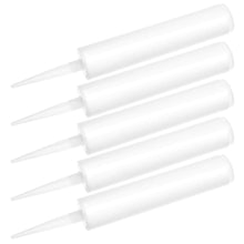 Carica l'immagine nel visualizzatore di Gallery, QWORK® Tubo sigillante vuoto, 5 pezzi 300 ml, cartuccia bianca, set di strumenti sigillanti, riutilizzabile