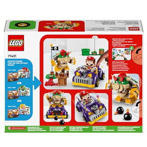 LEGO Super Mario Pack di Espansione Il Bolide di Bowser, Giochi per Bambini da 8 Anni con Personaggio e Macchina Giocattolo da Collezione, Regalo per Gamer da Abbinare a Uno Starter Pack 71431