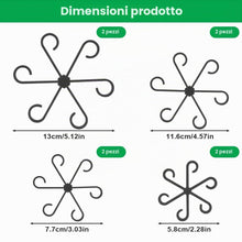 Carica l'immagine nel visualizzatore di Gallery, Adiwo 8 pezzi porta steli in plastica, porta piante clip per supporto piante, supporto per piante perenni per piante mon