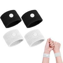 Carica l'immagine nel visualizzatore di Gallery, ACWOO Anti Nausea Digitopressione, 2 Coppie Anti Nausea da Viaggio Bracciali, Senza Farmaco Fascia da Polso per Cinetosi
