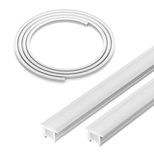 Carica l'immagine nel visualizzatore di Gallery, FCOB T1010 3M Profili in silicone neon Canaletta LED Bianco Latte