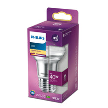 Carica l'immagine nel visualizzatore di Gallery, PHILIPS Lampadina LED Riflettore R63 E27 40W Bianco Caldo, Vetro