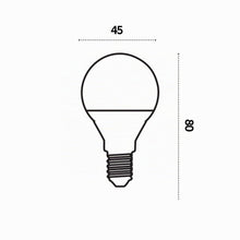 Carica l'immagine nel visualizzatore di Gallery, Superia Lampadina LED E14 Sfera, 6W (Equivalenti 40W), Luce Fredda 6000K RA80, Luminosa 525 lumen, copertura opale C37, 