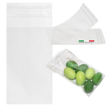 Carica l'immagine nel visualizzatore di Gallery, DecoraParty 100 Bustine Trasparenti Piccole per Confetti e Alimentari, Buste Sacchettini di Plastica per Alimenti in Cel