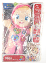 Carica l'immagine nel visualizzatore di Gallery, Baby Clementoni - Alice, la Mia Prima Bambola, Peluche Bambini 10+ Mesi, Centro Attività con Ciuccio e 3 Tasti per Imparare Forme, Numeri, Colori, Parole e Versi degli Animali, Lingua Italiana, 17201