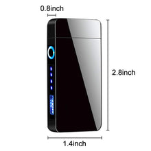 Carica l&#39;immagine nel visualizzatore di Gallery, Idee Regalo per Papà, Regali Festa del Papà, Accendino Elettrico, USB Accendino Elettronico Touchscreen Antivento Senza Fiamma Accendino Ricaricabile Accendino, Regali Uomini, Papà, Lui