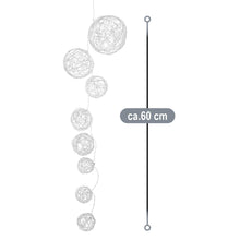 Carica l'immagine nel visualizzatore di Gallery, com-four® set da 2 catene luminose LED con 8 sfere, decorazione luminosa