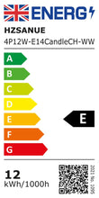 Carica l'immagine nel visualizzatore di Gallery, Lampadine LED E14 12W, Equivalente Lampadine Incandescenza 100W, 3500K Bianca Calda, 1350LM, Piccole Candela Vite Edison