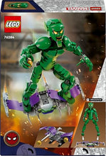 Carica l'immagine nel visualizzatore di Gallery, LEGO | Marvel Personaggio Costruibile di Goblin, Gioco d'Azione per Bambini e Bambine da 8 Anni, Action Figure del Nemico di Sider-Man con Arti Snodabili, Aliante e Bombe-Zucca, Idea Regalo 76284