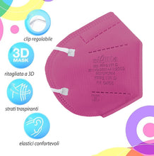 Carica l'immagine nel visualizzatore di Gallery, Mascherine FFP2 Colorate, 50 Pezzi 10 colori