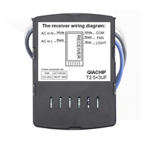 Carica l'immagine nel visualizzatore di Gallery, QIACHIP Ventilatore da soffitto e luci kit ricevitore con controllo remoto wireless 4 temporizzazioni e 3 velocità