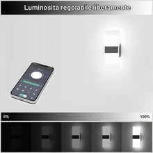 Carica l'immagine nel visualizzatore di Gallery, Sytmhoe Lampada a Muro Led Interni 12W Dimmerabile 2700K-6500K CCT Modificabile Con Telecomando, Acrilico Applique Da In