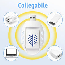 Carica l'immagine nel visualizzatore di Gallery, AOOWU Portatile Repellente per Insetti, 30 Pezzi Piastrine Antizanzare, USB Mosquito Killer Repeller, Elettrico per zanz