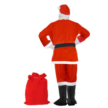 Carica l'immagine nel visualizzatore di Gallery, CIRULLI Costume babbo natale,Vestito babbos natales uomo, Pantaloni con fascia elastica, Costume universale da Babbo Natale taglie forti, Set festa di Natale, Cosplay