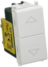 Carica l'immagine nel visualizzatore di Gallery, Vimar 0R14062 Plana Due Pulsanti interbloccati con frecce direzionali 1P NO + 1P NO 10 A 250 V~ Bianco
