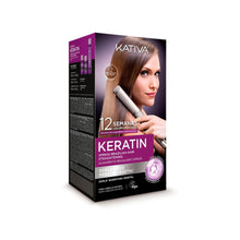 Carica l'immagine nel visualizzatore di Gallery, Kativa - Keratin Alisado Brasileño, Kit Stiratura Brasiliana - Lisciante Anti Crespo alla Cheratina, Senza Formaldeide e Solfati - con Shampoo, Balsamo e Maschera Trattamento