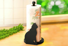 Carica l'immagine nel visualizzatore di Gallery, Maximex porta rotolo da cucina con gatto nero, altezza 30 cm