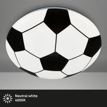 Carica l'immagine nel visualizzatore di Gallery, BRILONER - Lampada da soffitto a LED da calcio, lampada da calcio, lampada da camera per bambini, lampada da soffitto da