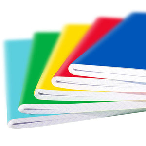 Favorit 10 Quaderni A4, Copertina Monocolore, Rigatura Quadretti 5mm, Carta 80g/Mq, Pacco da 10 pezzi, Colori Assortiti