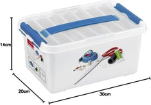 Carica l'immagine nel visualizzatore di Gallery, Sunware Q-line Cassetta da Cucito 6L – 30x20x14,5cm – Scatola per Cucito con Inserto – Contenitore Accessori da Cucito