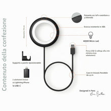 Carica l'immagine nel visualizzatore di Gallery, Lampada da Lettura Bily Verde Kaki, LED con 3 livelli di luminosità, Ultra leggera, Funziona senza batterie né pile, Ali